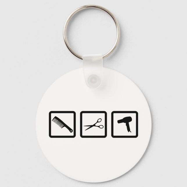 Porte-clés équipement de coupe-cheveux (Recto)