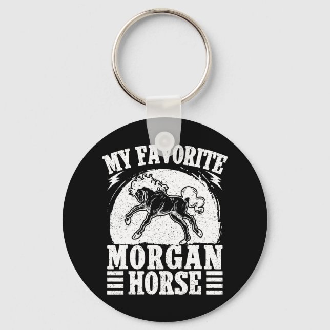 Porte-clés Équitation équitation Favori Morgan Horse Rider (Recto)