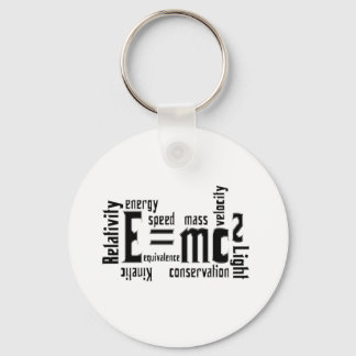 Porte-clés Équivalence de masse de la science métallique cool