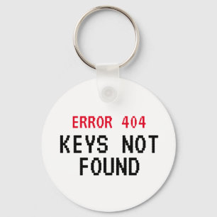 Porte-clés Erreur 404 clés non trouvé drôle cadeau porte - cl