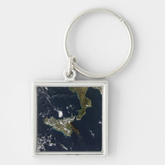Porte-clés Éruption du mont Etna en Sicile (Devant)