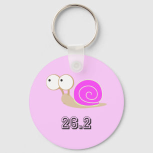 Porte-clés Escargot à coque rose 26,2