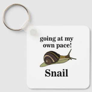 Porte-clés Escargot allant à mon propre rythme Escargot drôle