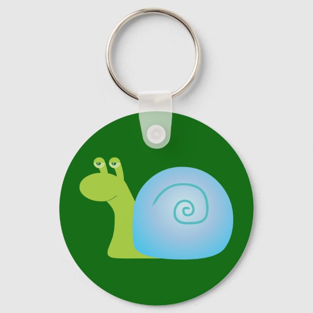 Porte-clés Escargot vert (Recto)