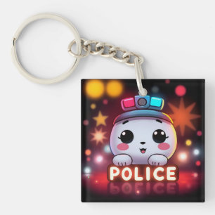 Porte-clés Escouade de police mignonne – Conception de patrou