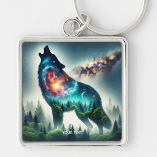 Porte-clés Espace forestier Imaginaire loup mignon