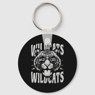 Porte-clés Esprit d'équipe de fan de sport scolaire Wildcats