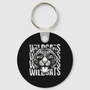Porte-clés Esprit d'équipe de fan de sports scolaires Wildcat