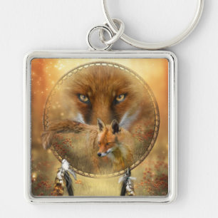Porte-clés Esprit du porte - clé d'art de Fox rouge
