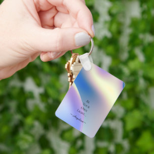 Porte-clés esthétique holographique