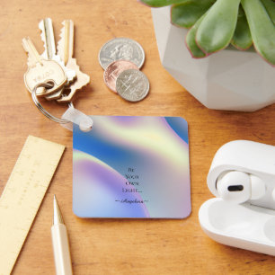 Porte-clés esthétique holographique