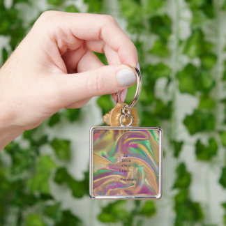 Porte-clés Esthétique holographique