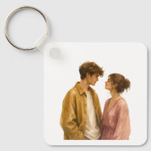 Porte-clés esthétique Nuvex Minimaliste Couple