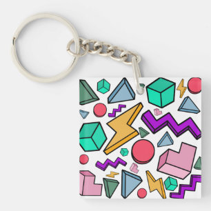 Porte-clés Esthétique Rétro Vintage 80s