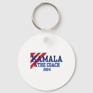 Porte-clés Et le coach 2024 Kamala Harris Tim Walz