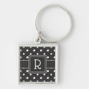 Porte-clés Étape simple une de signes du monogramme