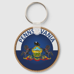 Porte-clés État de joint de drapeau de Pennsylvanie