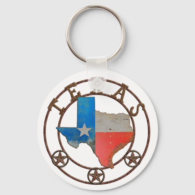 Porte-clés État du Texas Fer forgé (Recto)