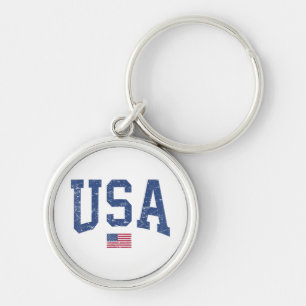 Porte-clés États-Unis Femmes Hommes Enfants Patriotique Améri