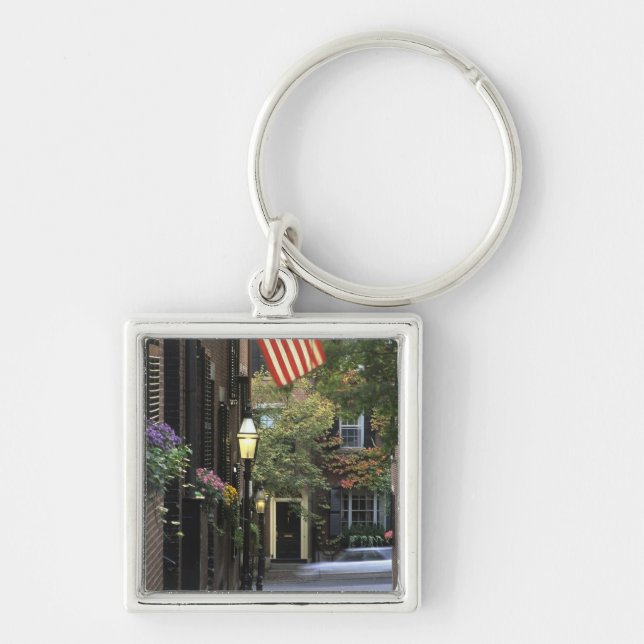 Porte-clés États-Unis, Massachusetts, Boston, Beacon Hill. (Devant)
