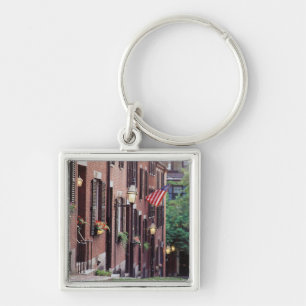 Porte-clés États-Unis, Massachusetts, Boston, Maisons le long