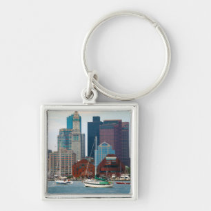 Porte-clés États-Unis, Massachusetts. Skyline de Boston Water