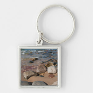 Porte-clés États-Unis, Michigan. Boulders Arrondis Sur 20 Km