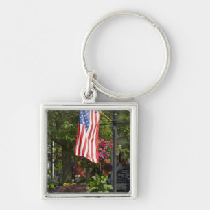Porte-clés États-Unis, New York, Lewiston. Drapeau américain