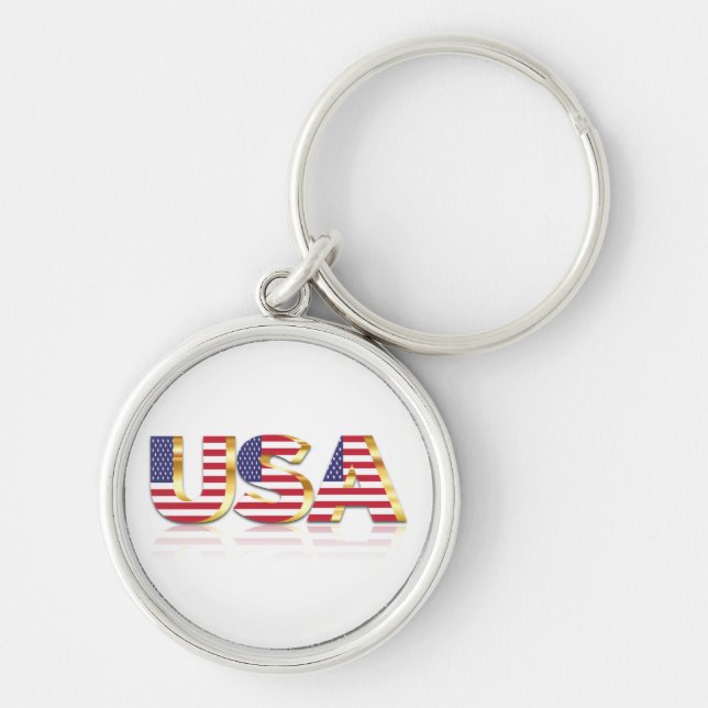 Porte-clés États-Unis Porte - clé du drapeau américain (Devant)