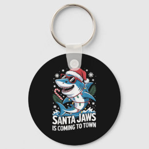Porte-clés Été Père Noël Jaws Vacances Noël En Juillet Requin