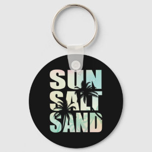 Porte-clés Été Rétro Soleil Sel Sable Plage Fille Voyage 