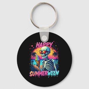 Porte-clés Été Watermelon Jack-o-lanterne Joyeux été Summerwe