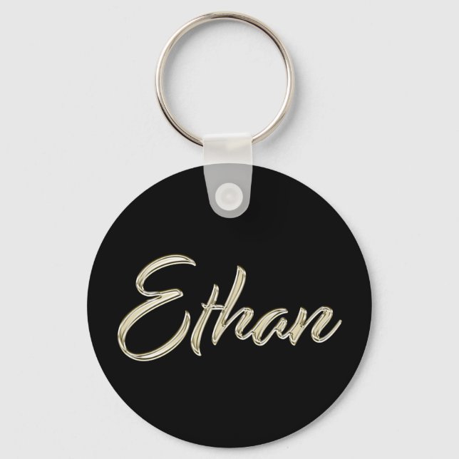 Porte-clés Ethan Whitegold Button (Recto)