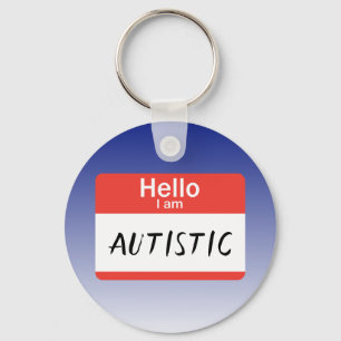 Porte-clés Étiquette Autiste