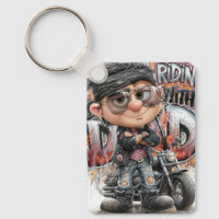 Étiquette de biker papa chopper