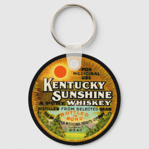 Porte-clés Étiquette de whisky vintage du Kentucky