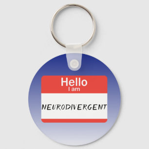 Porte-clés Étiquette Neurodivergent