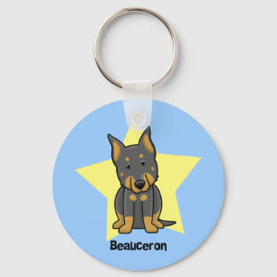 Porte-clés Étoile Beauceron de Kawaii