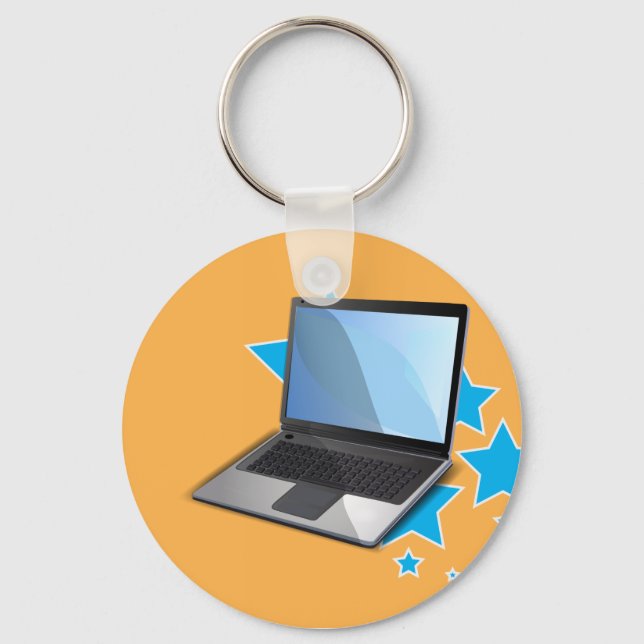 Porte-clés Étoiles, ordinateur portable (Recto)