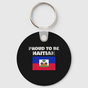 Porte-clés Être Haïtien - Haïti Drapeau Anti-Racisme