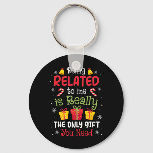 Porte-clés Etre Lié À Moi Drôle Noël Famille Xmas Pa