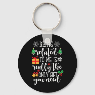Porte-clés Etre Lié À Moi Drôle Pajamas De Famille De Noël