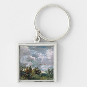 Porte-clés Étude du ciel et des arbres (huile sur la toile)