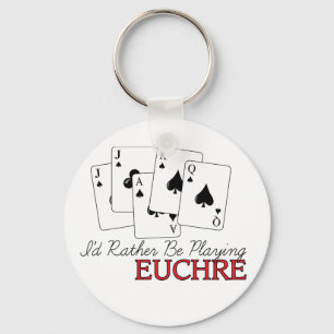 Porte-clés Euchre Jeu