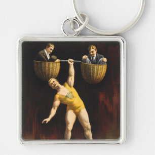 Porte-clés Eugen Sandow Vaudeville haltérophile Sandow