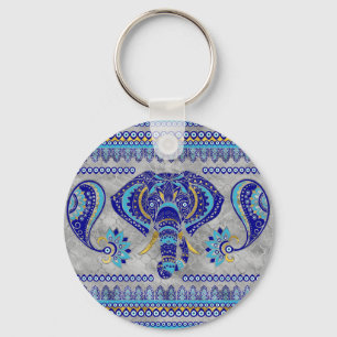 Porte-clés Evil Eye Elephant Motif ornemental