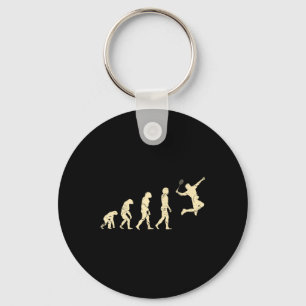 Porte-clés Evolution Badminton Player Shuttle Racket