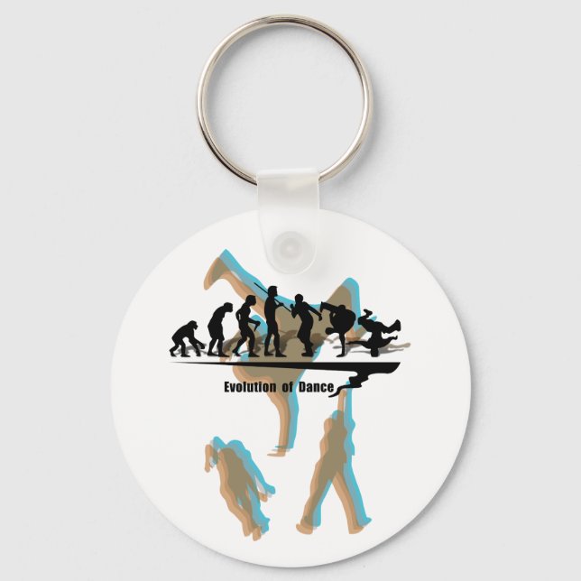 Porte-clés Évolution de la danse (Recto)