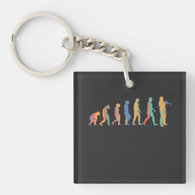 Porte-clés Évolution de la trompette (Devant)