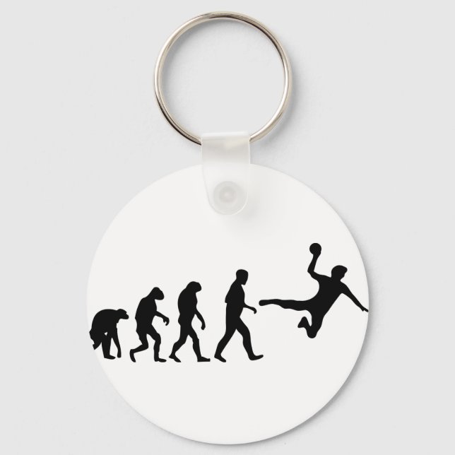Porte-clés évolution du handball (Recto)